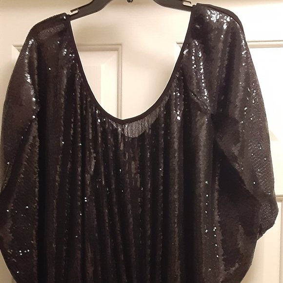 Top à Sequins Ashley Stewart Avec Bretelles Ajustables - Taille 14/16, Neuf Avec étiquettes
